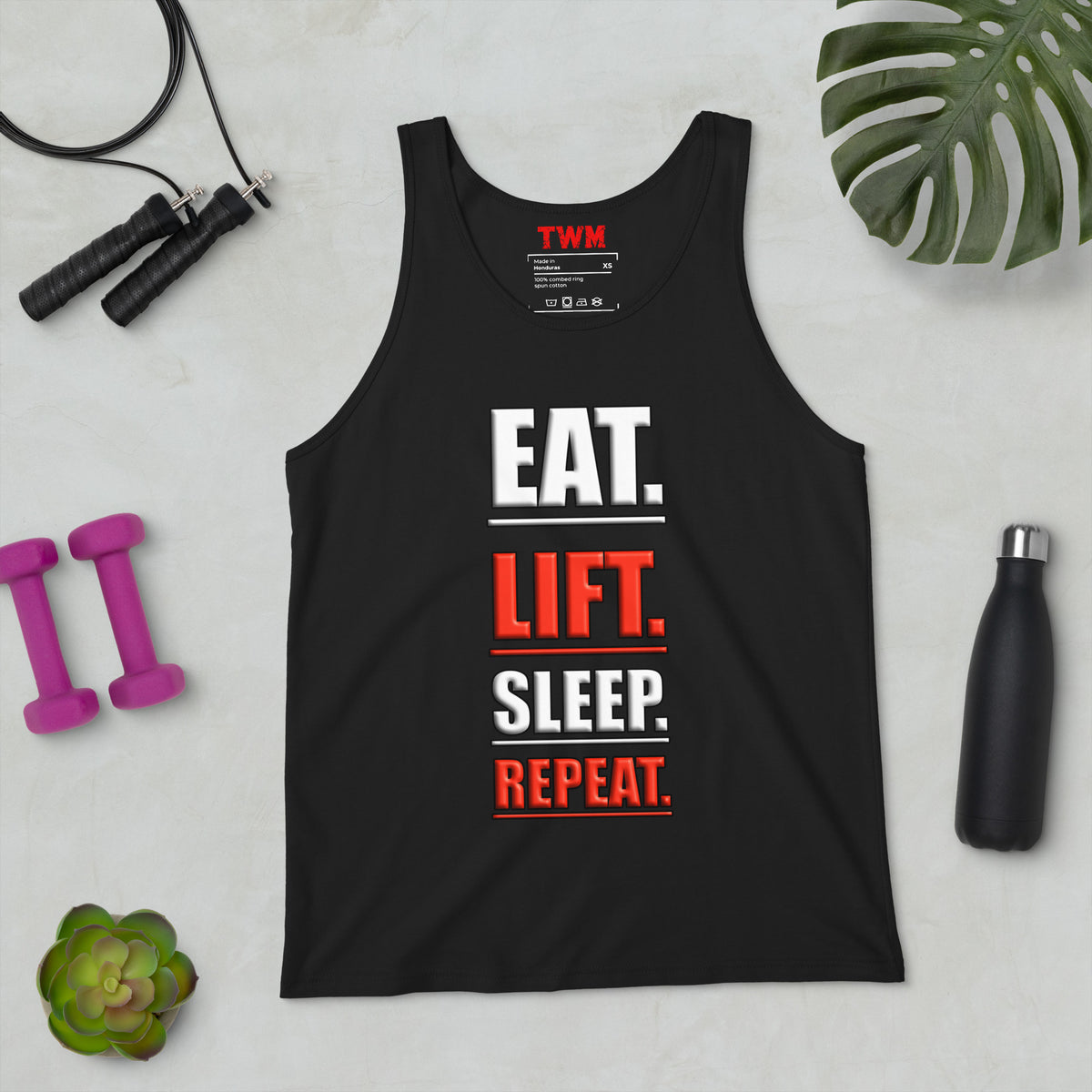 Eat Lift Sleep Repeat gym tank top – unisex workout vest