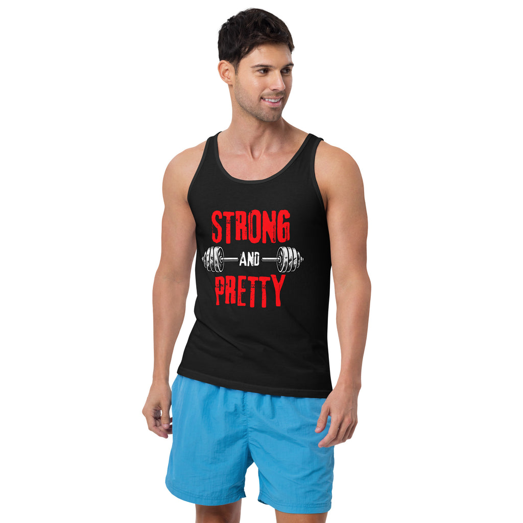Strong And Pretty – Gym – Tank Top in black – front view