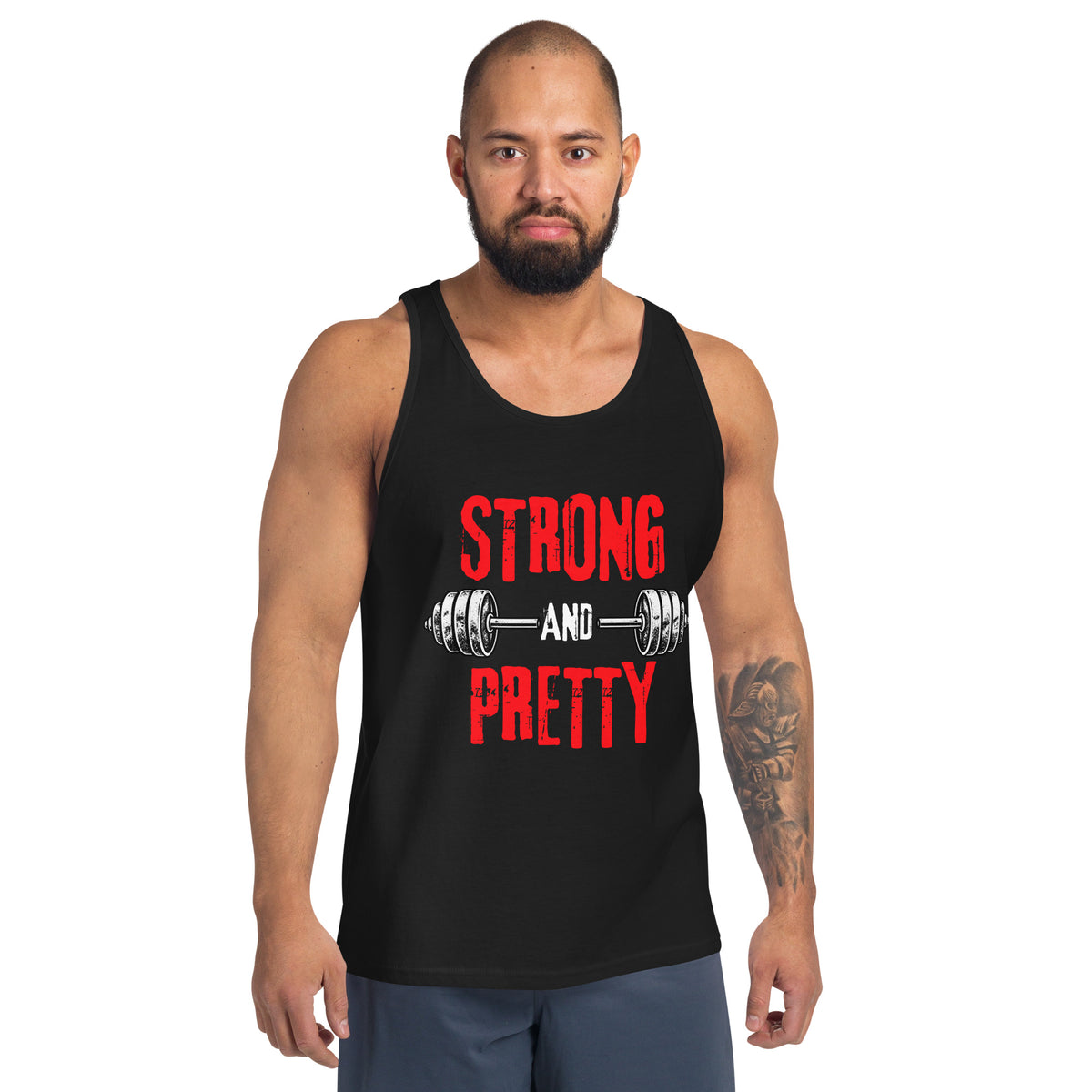Strong And Pretty – Gym – Tank Top in black – front view