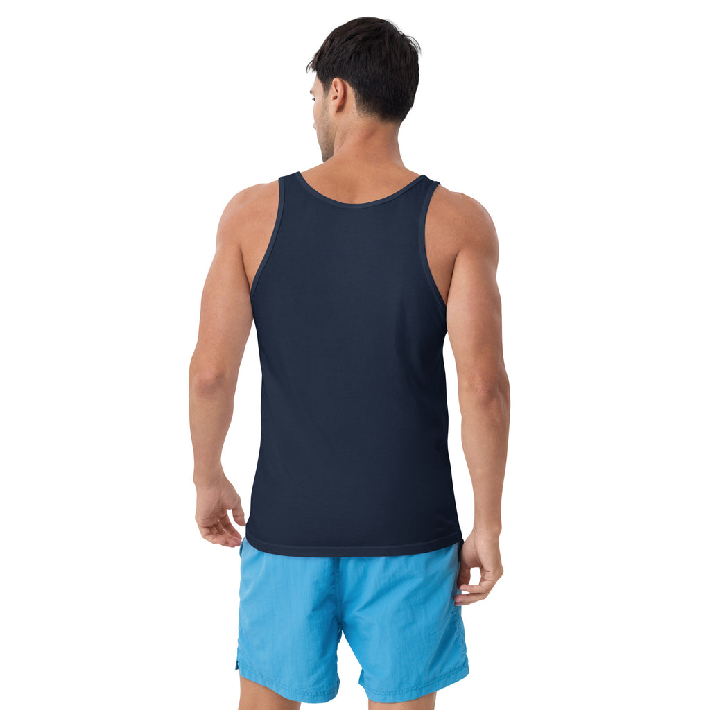 It's Rude To Stare – Gym – Tank Top in navy – back view