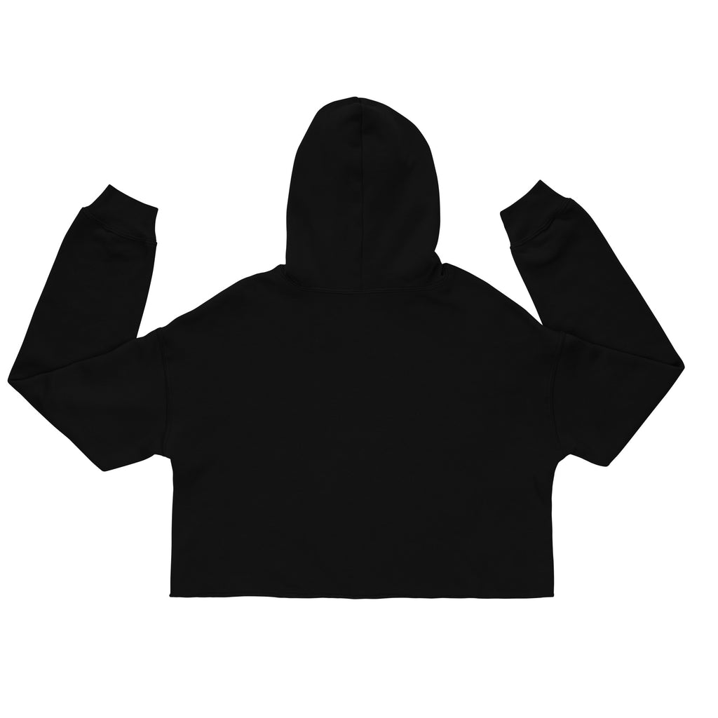Flamboyant As Fuck – Rude – Cropped Hoodie in black – back view