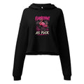 Flamboyant As Fuck – Rude – Cropped Hoodie in black – front view