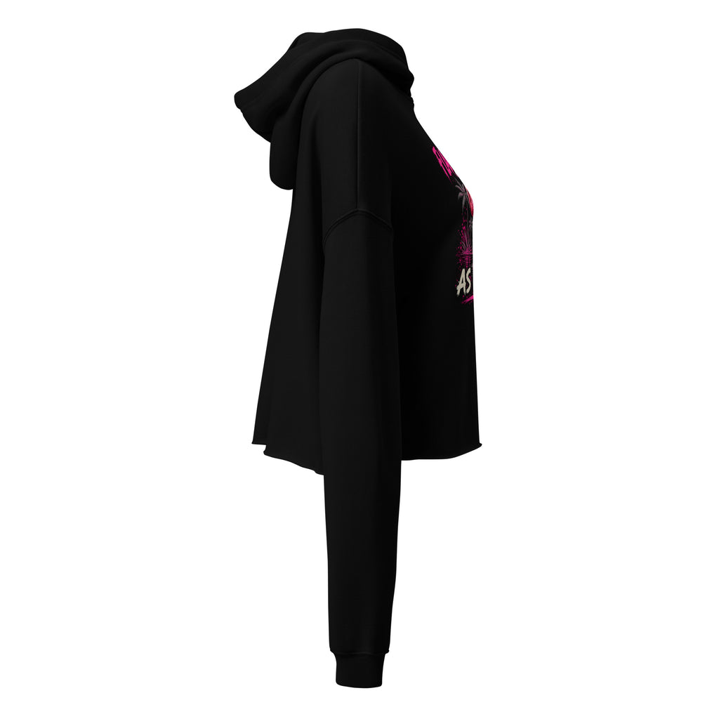 Flamboyant As Fuck – Rude – Cropped Hoodie in black – right-side view