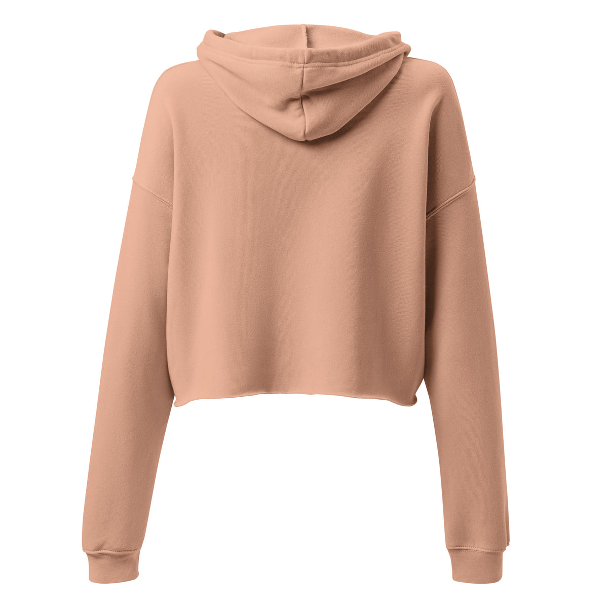 Ambivalence Is My Love Language cropped hoodie in Peach back view